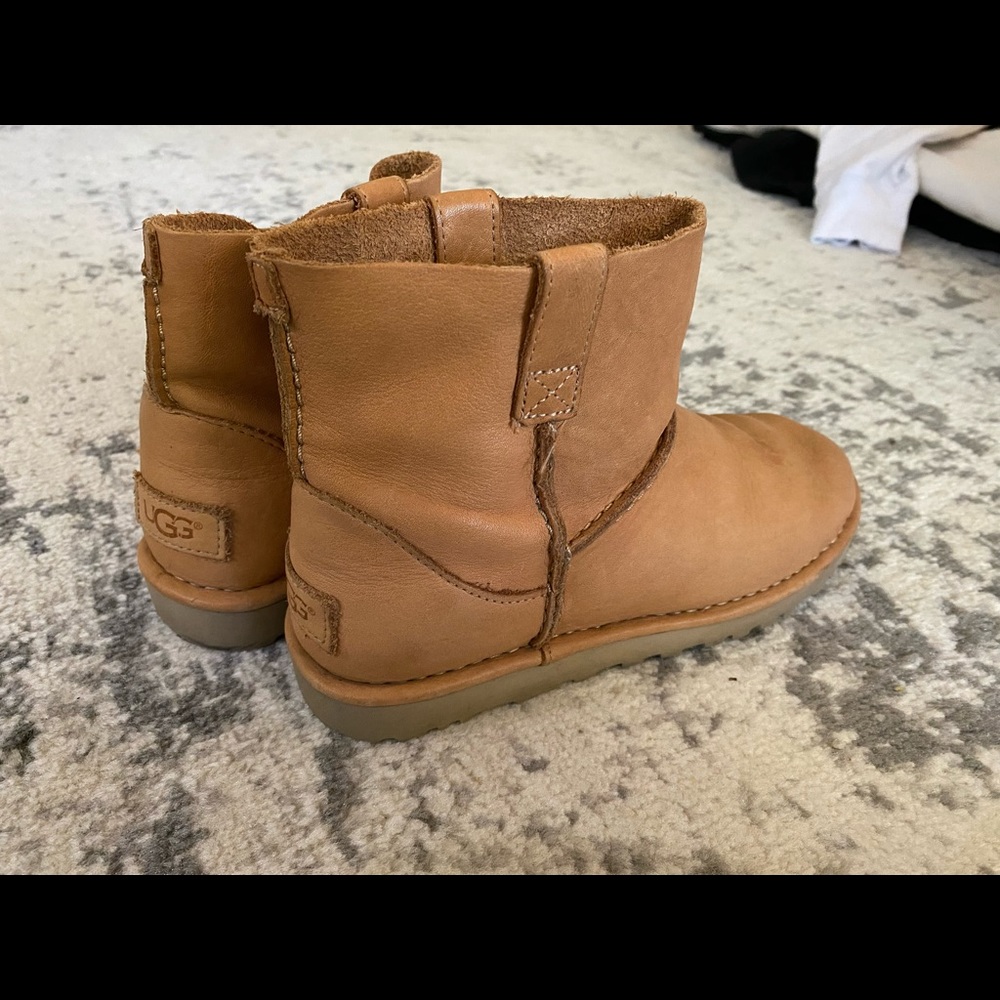 Classic ultra mini leather UGG boots
